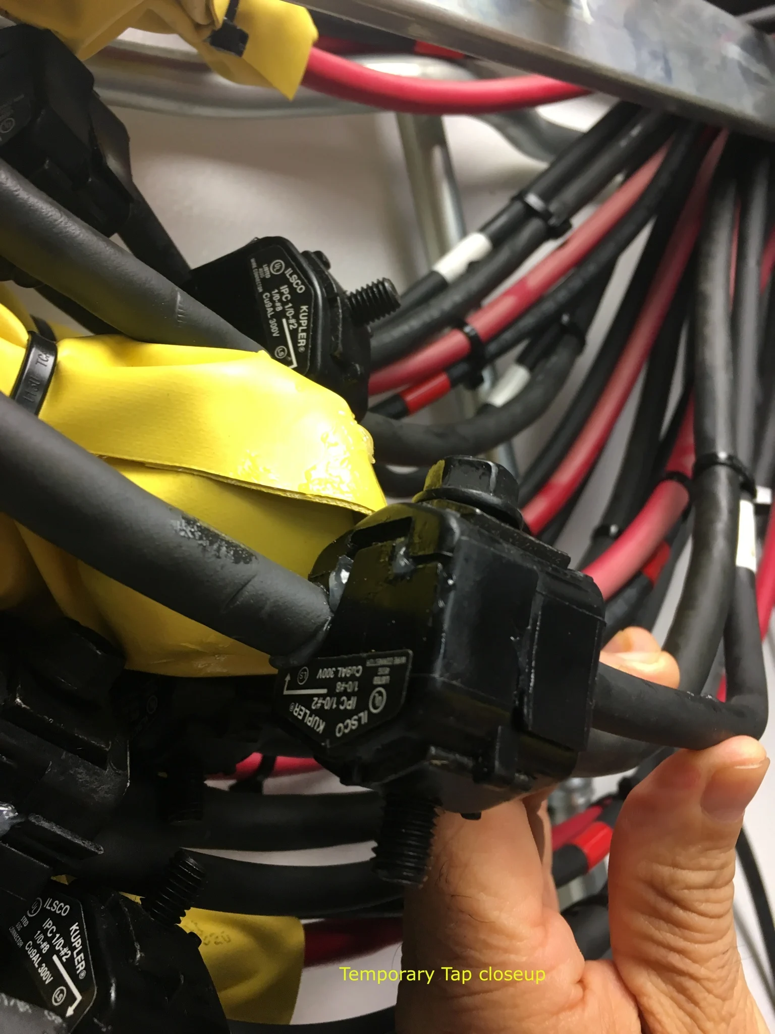 wires in a telecommunication facility