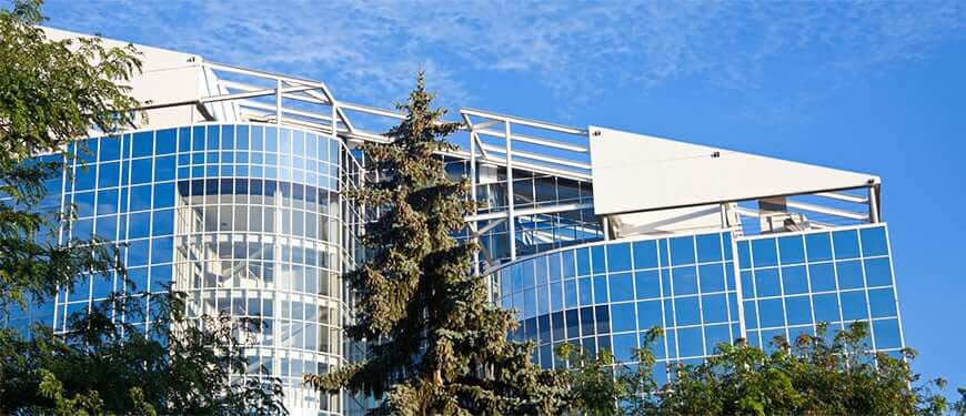 Outside view of a University Campus DAS