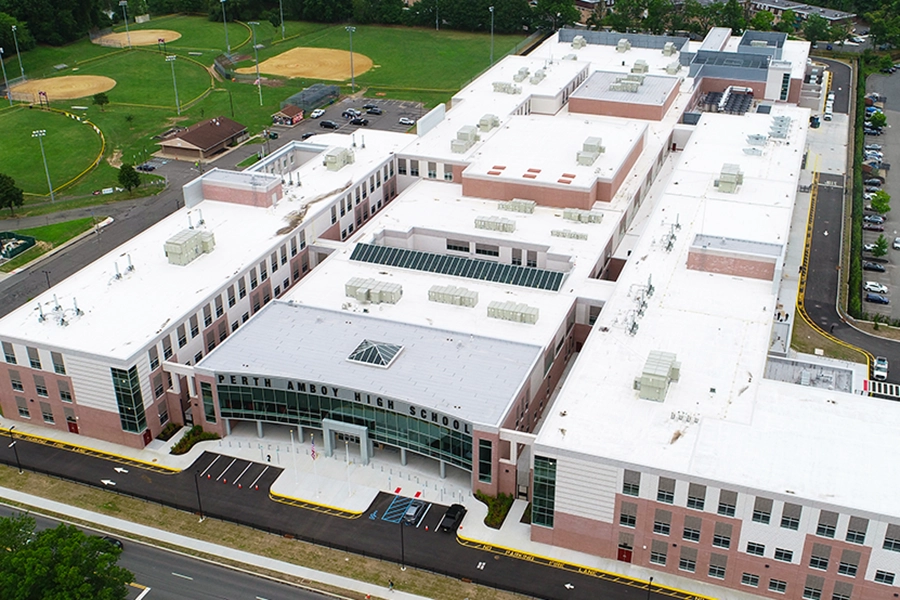 Perth Amboy High School Drone View