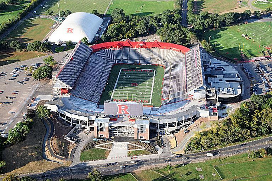 Rutgers Stadium Drone View