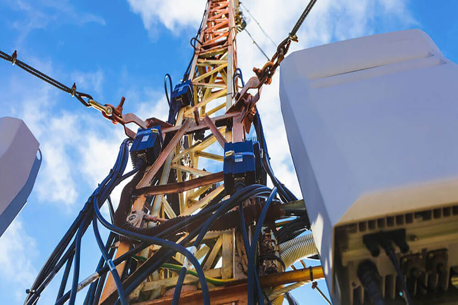 Telecommunications tower.